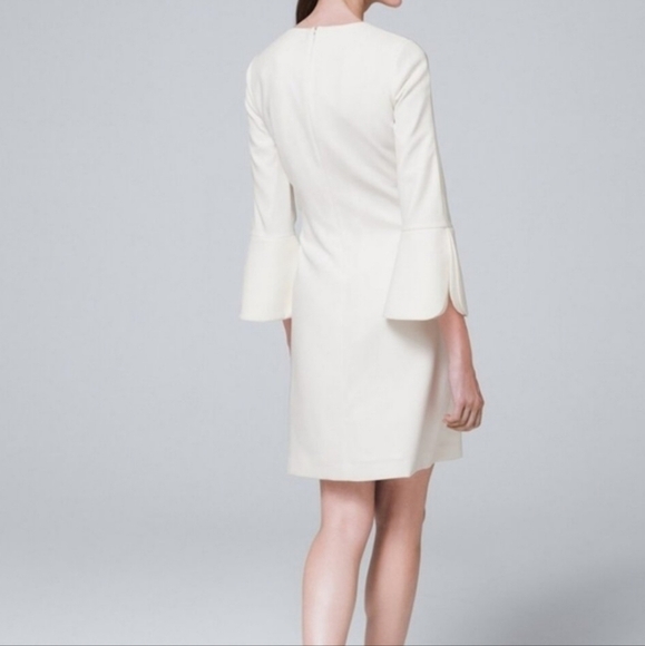 WHBM Petal-Sleeve Shift Mini Dress Size 4 - Picture 3 of 15